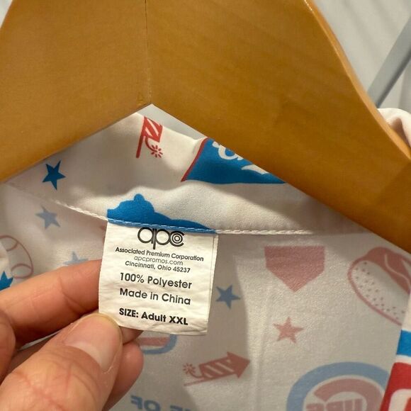 2024 Chicago Cubs 4th of July Hawaiian Shirt XXL SGA - Picture 6 of 8